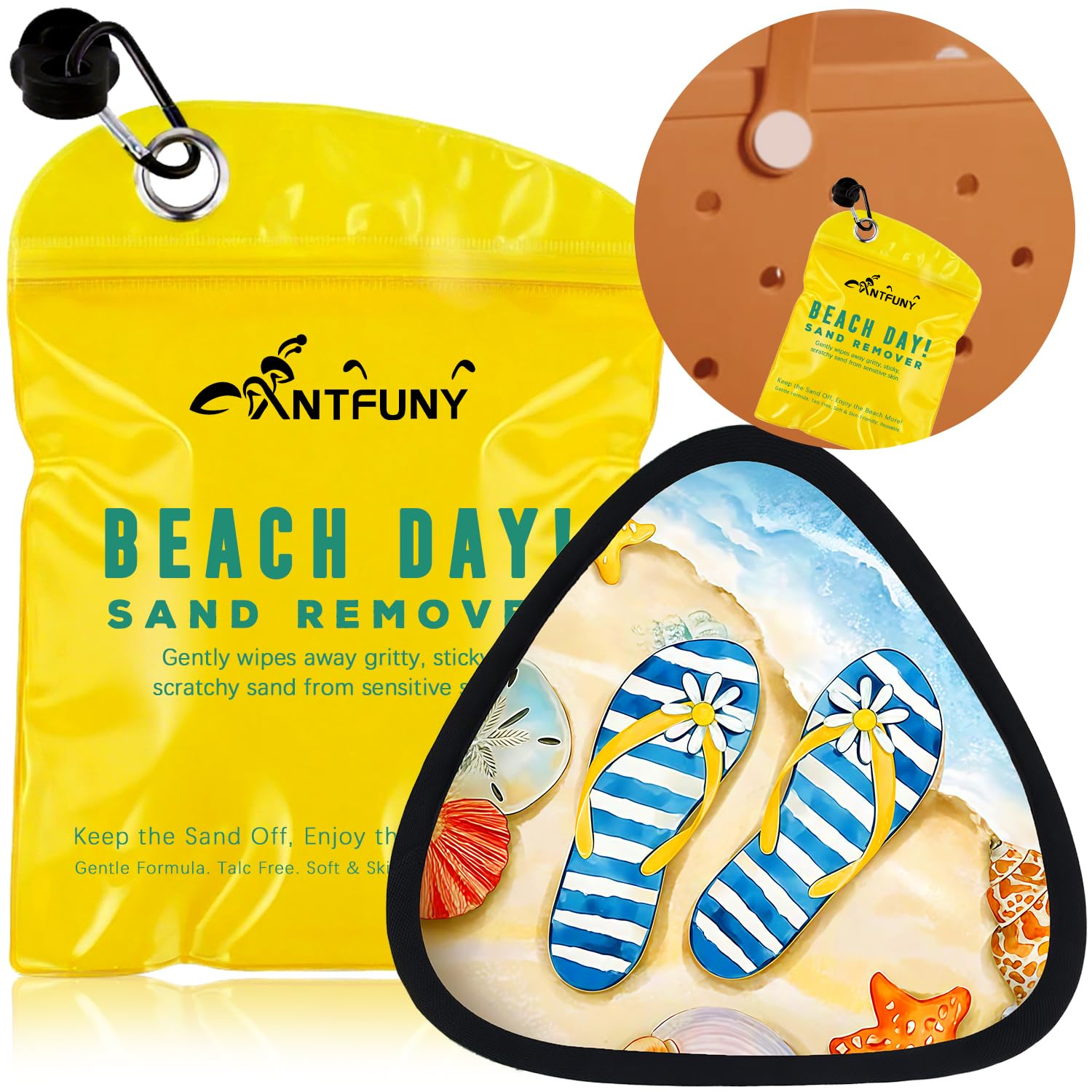 Triangle Sand Remover for Beach Cleaner Eraser for Women Beach Towel Travel Blanket Clip 2 4 6 Quick Dry Oversized Extra Large Thick Think Cloud Turkish Microfiber Bulk Packs Mat Sand Free Sandproof