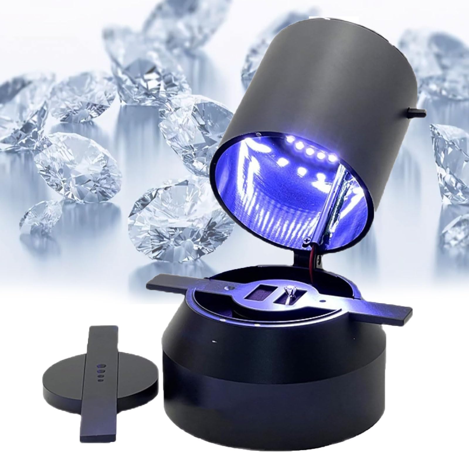 Diamond Viewer & Cut Monitor – tester polaryzatora biżuterii do oceny i oceny diamentów i kamieni szlachetnych z wbudowanym światłem