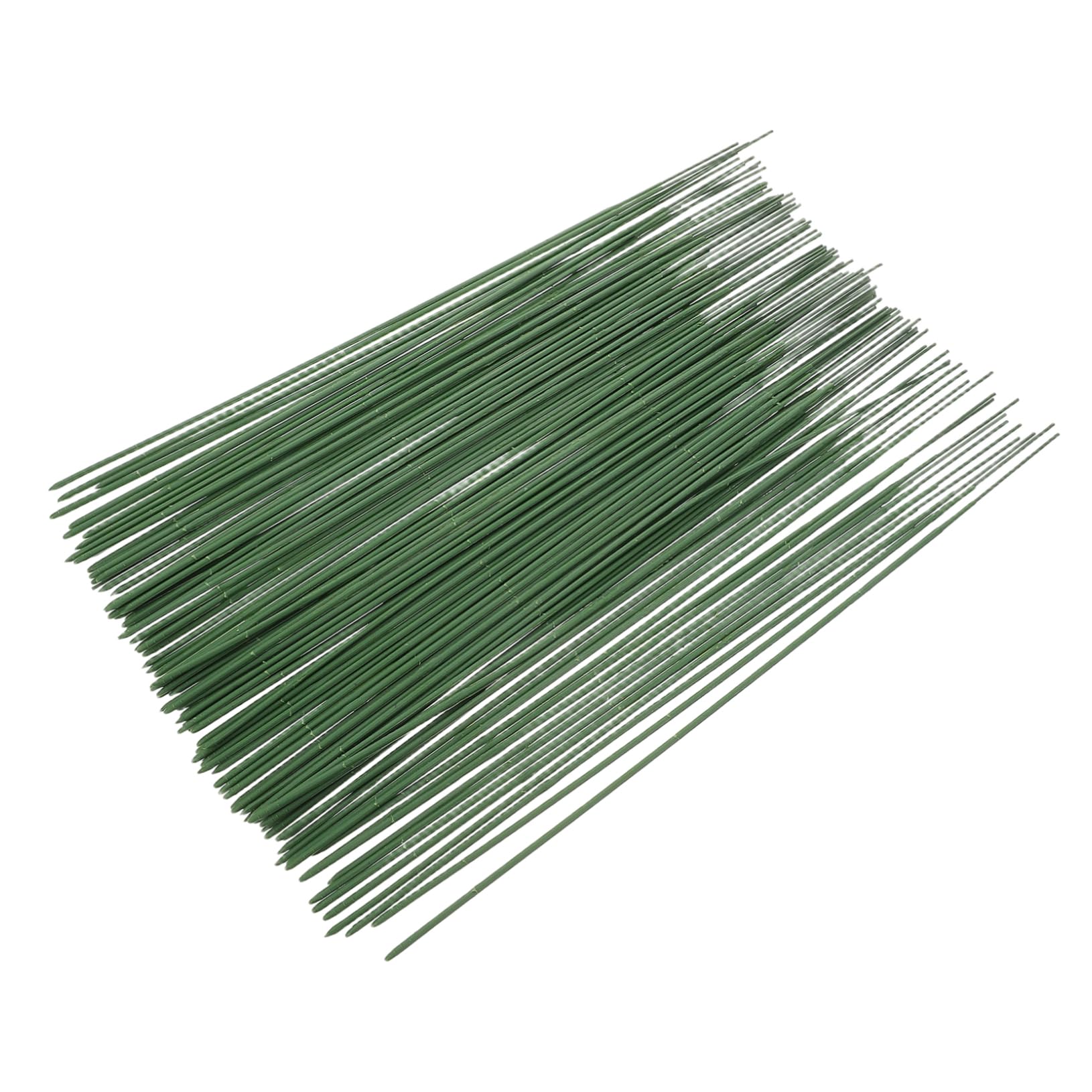 Housoutil Floral Wire 100pcs 25cm Flower Stems DIY Flower Arrangement Supplies Craft Floral Wire Florist Stem