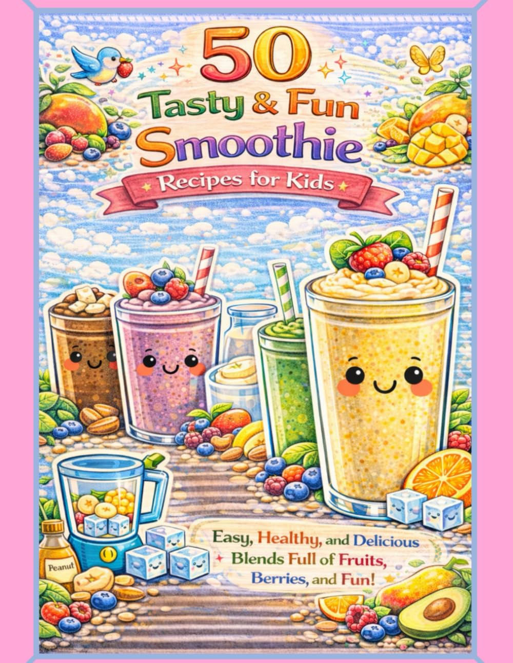 50 Tasty & Fun Smoothie Recipes for Kids: Easy, Healthy and Delicious Blends full of Fruits, Berries and Fun
