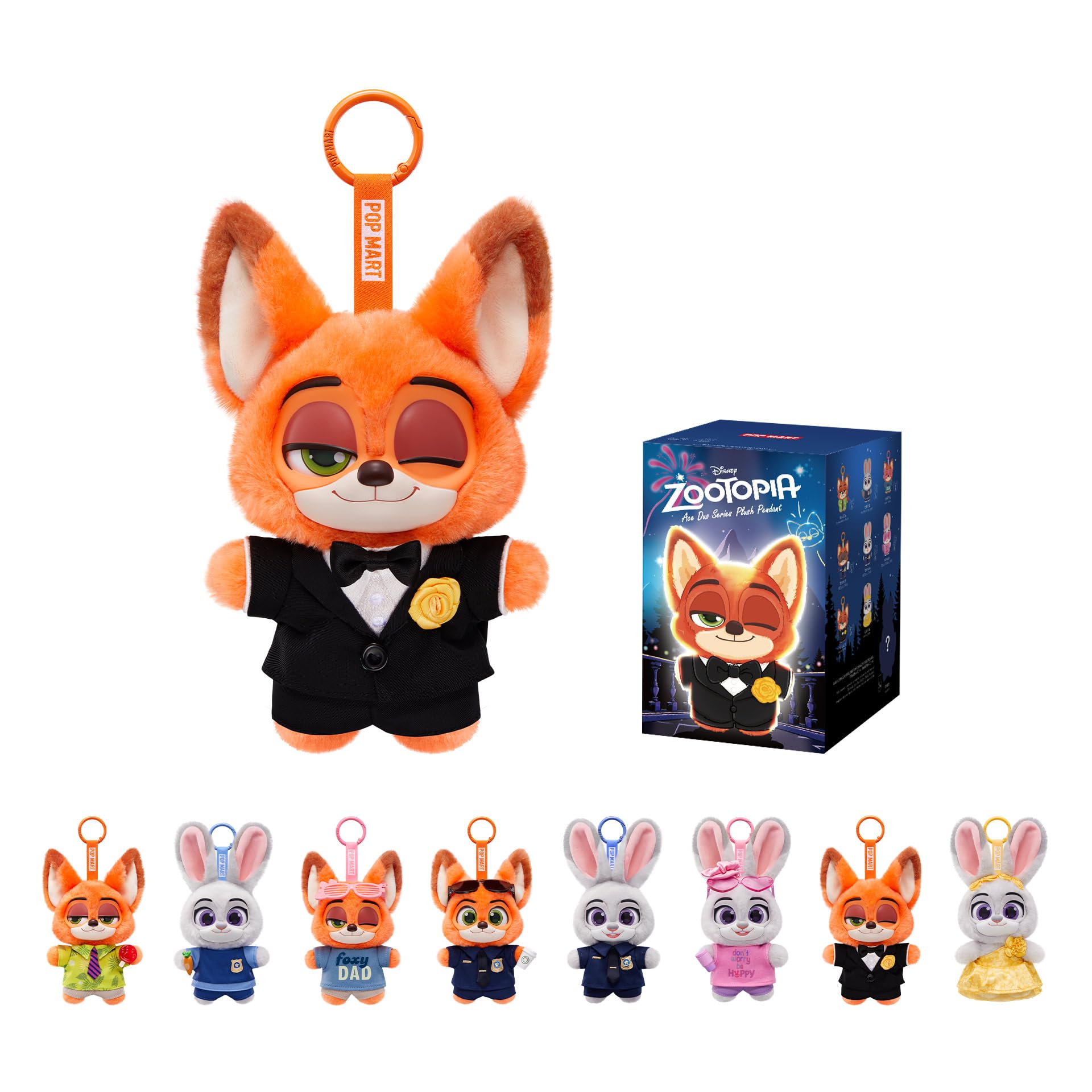 Amazon.com: POP MART Zootopia Ace Duo Series Plush, Single Box
