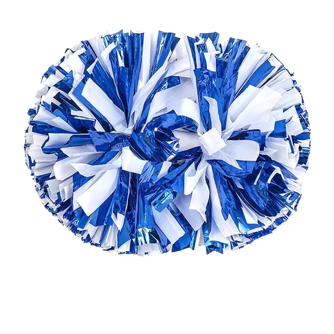 Lot de 10 pompons pom-pom girl for décoration scène pour événements(Blue and white,30CM 11.81In)