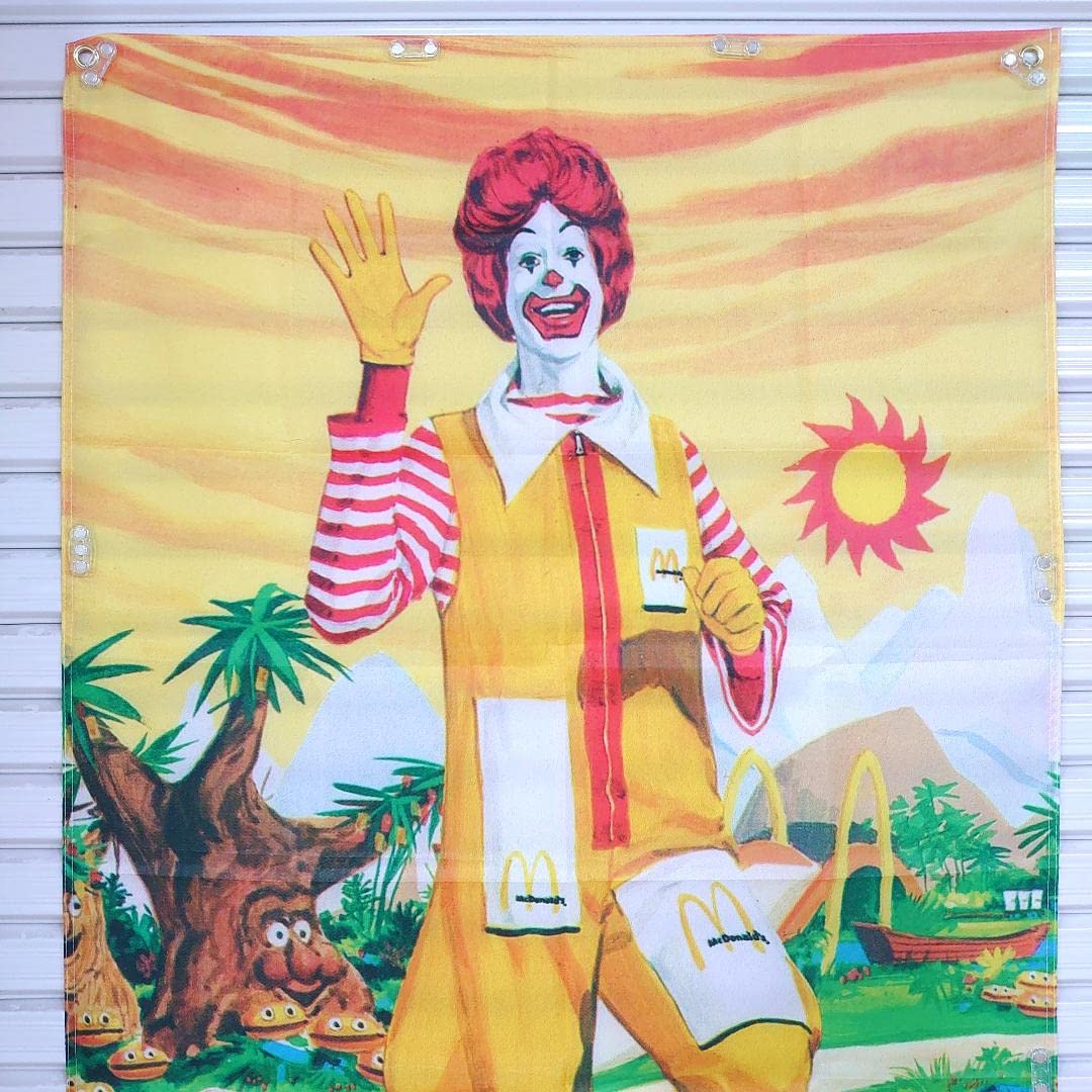 Mcdonald's　マクドナルド　看板　レトロバナー　タペストリー　アメリカ Amazon.co.jp: マクドナルド タペストリー P123 USAポスター ダイナー