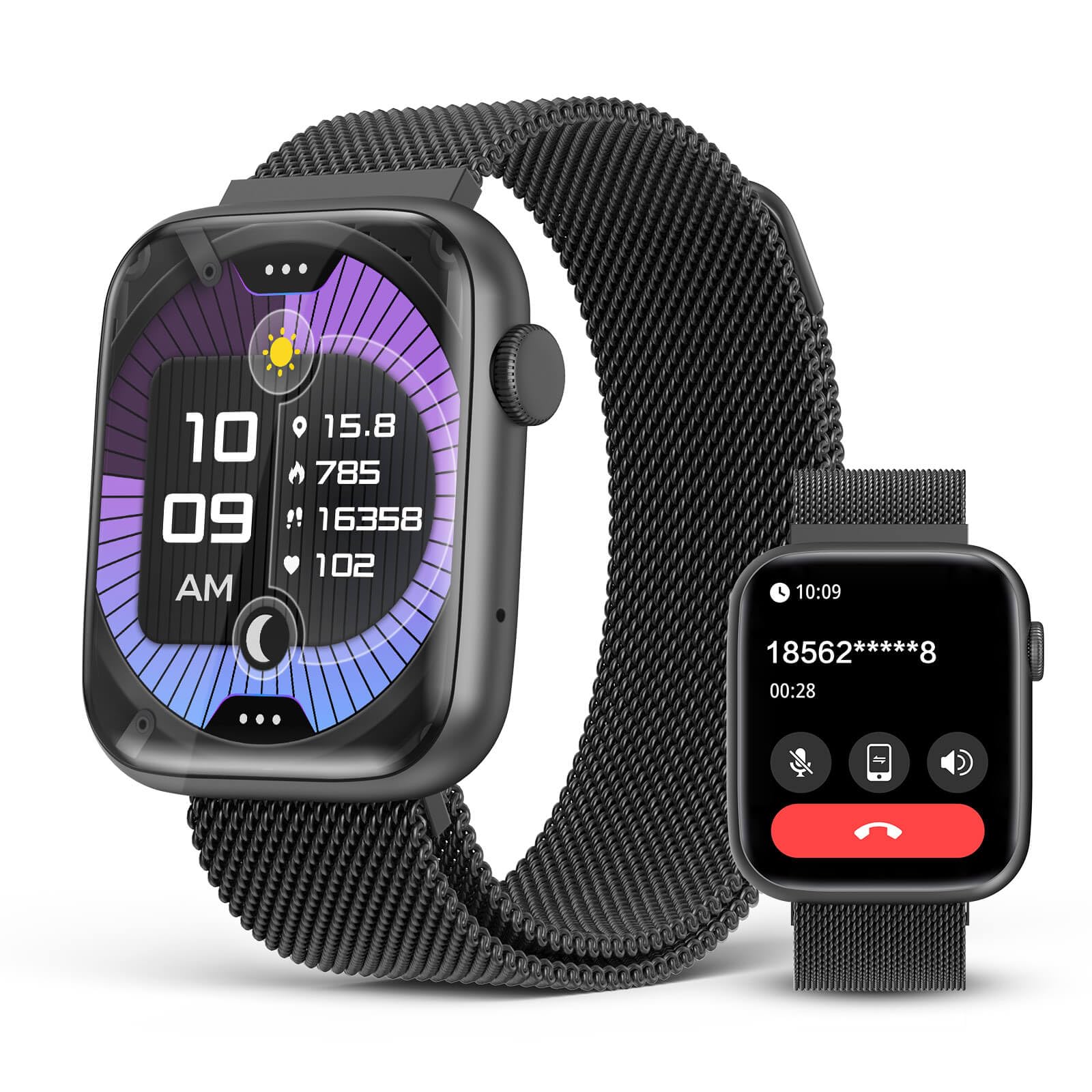 Smart Watches for Men Blood Pressure, DA GPT AI Waterproof Smartwatch, 1.9" AMOLED Display, 24/7 Heart Rate, Blood Oxygen, Stress Sleep Monitor, 123 Sports Fitness Tracker, Compatible Android and iOS
