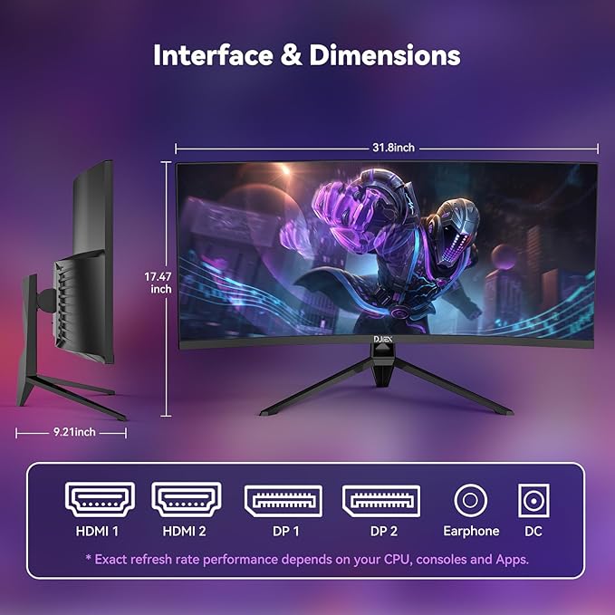 Monitor Curvo Gaming 34 Pulgadas WQHD 3440x1440 240Hz miniatura 7