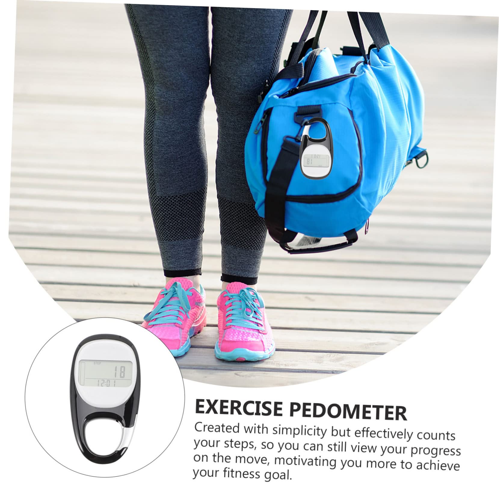 YARNOW 3pièces Compteur De Portable Podomètre Pratique pour Randonnée Et Escalade Écran Facile à Lire du pour