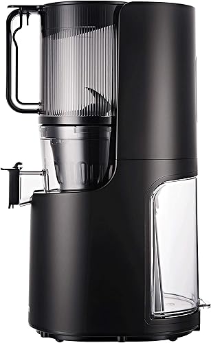 Miniatura 3 de Hurom Exprimidor lento H200 fácil de limpiar, negro mate, manos libres, tolva se adapta a productos enteros, motor silencioso, limpieza sin frotar,