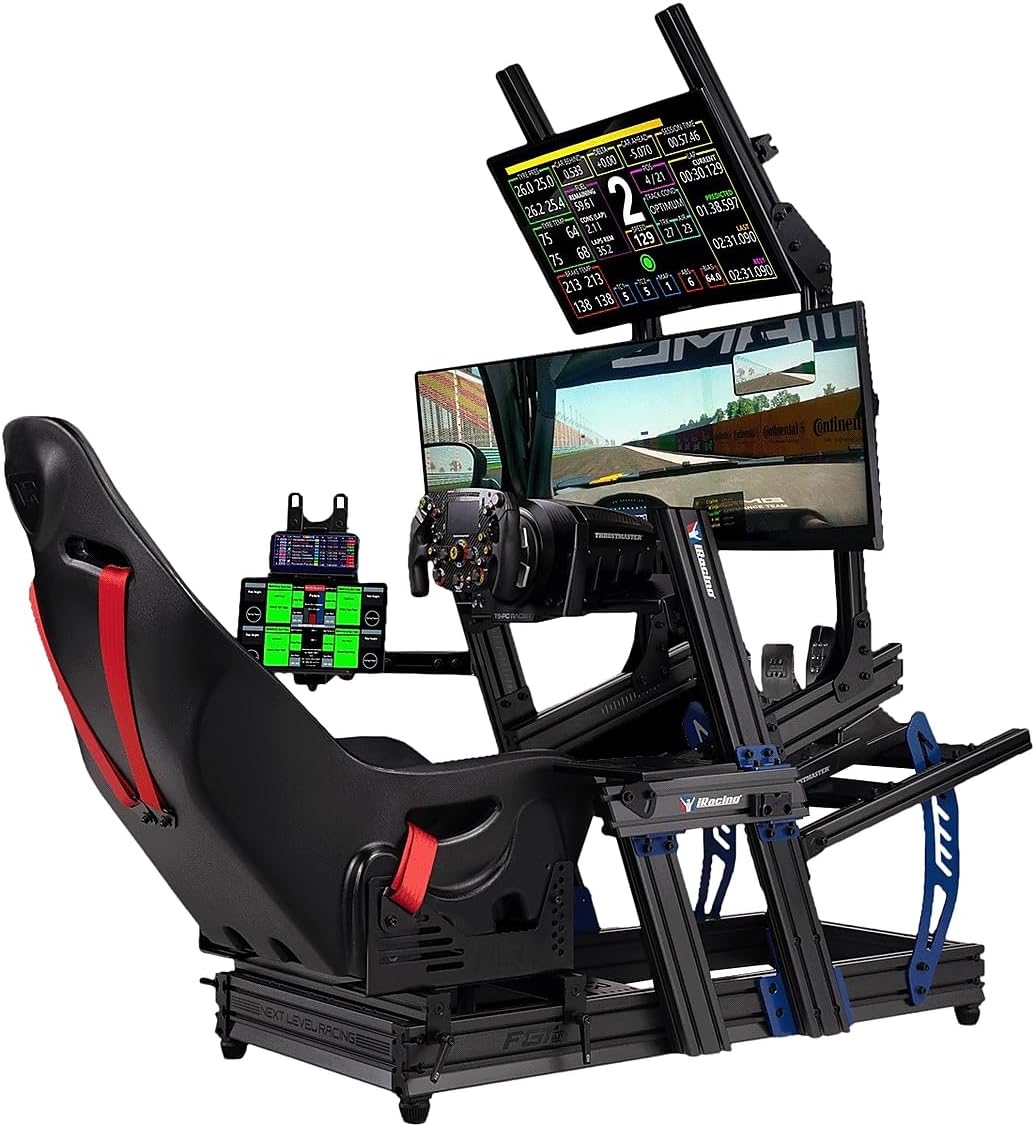 Next Level Racing F- GT Elite Direct Mount Overhead Monitor Add-On- Carbon Grey, Black