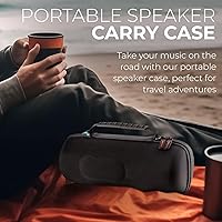 Vista 6 de HomEquip Funda rígida para altavoz portátil inalámbrico JBL Charge 5 / Charge 4 (funda solamente)