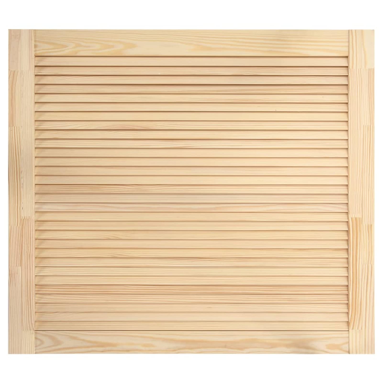 Homgoday Portes type volet 4 unités bois massif de pin 39,5 x 49,4 cm