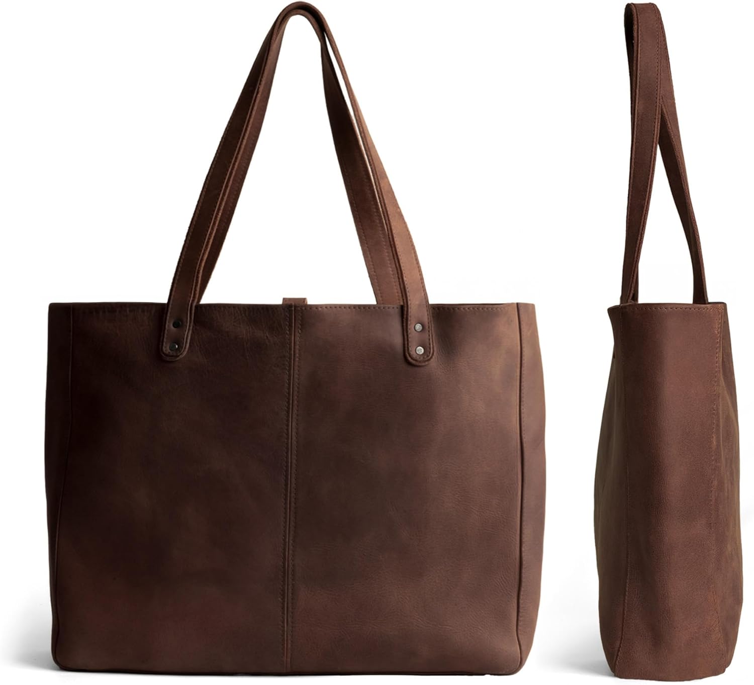 Leather Formal Tote Bag for Women, Large Shoulder Bags for Work, Womens Business & Casual Purse, Ladies Laptop Totes