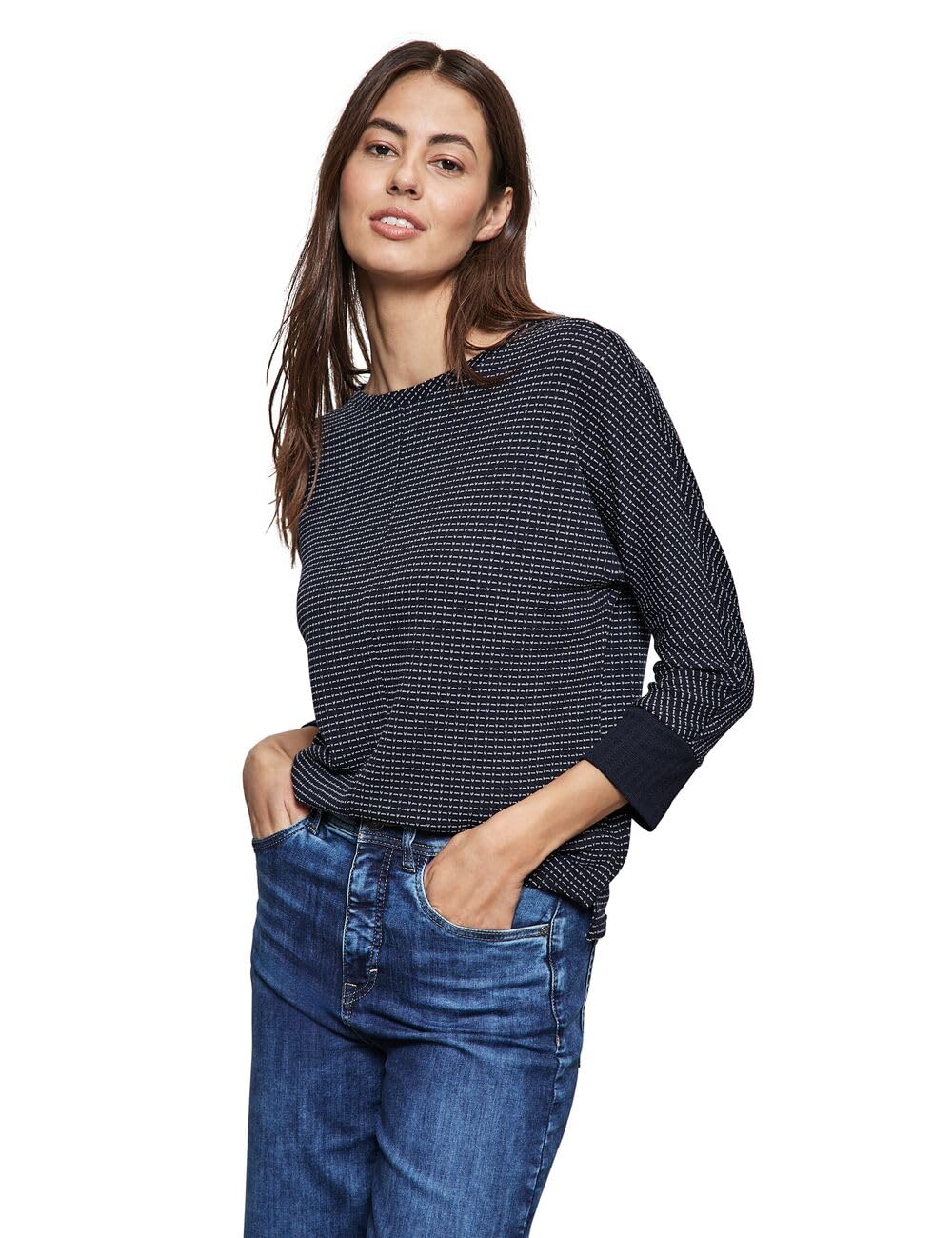 T-shirt structuré femme Street One en maille respirante