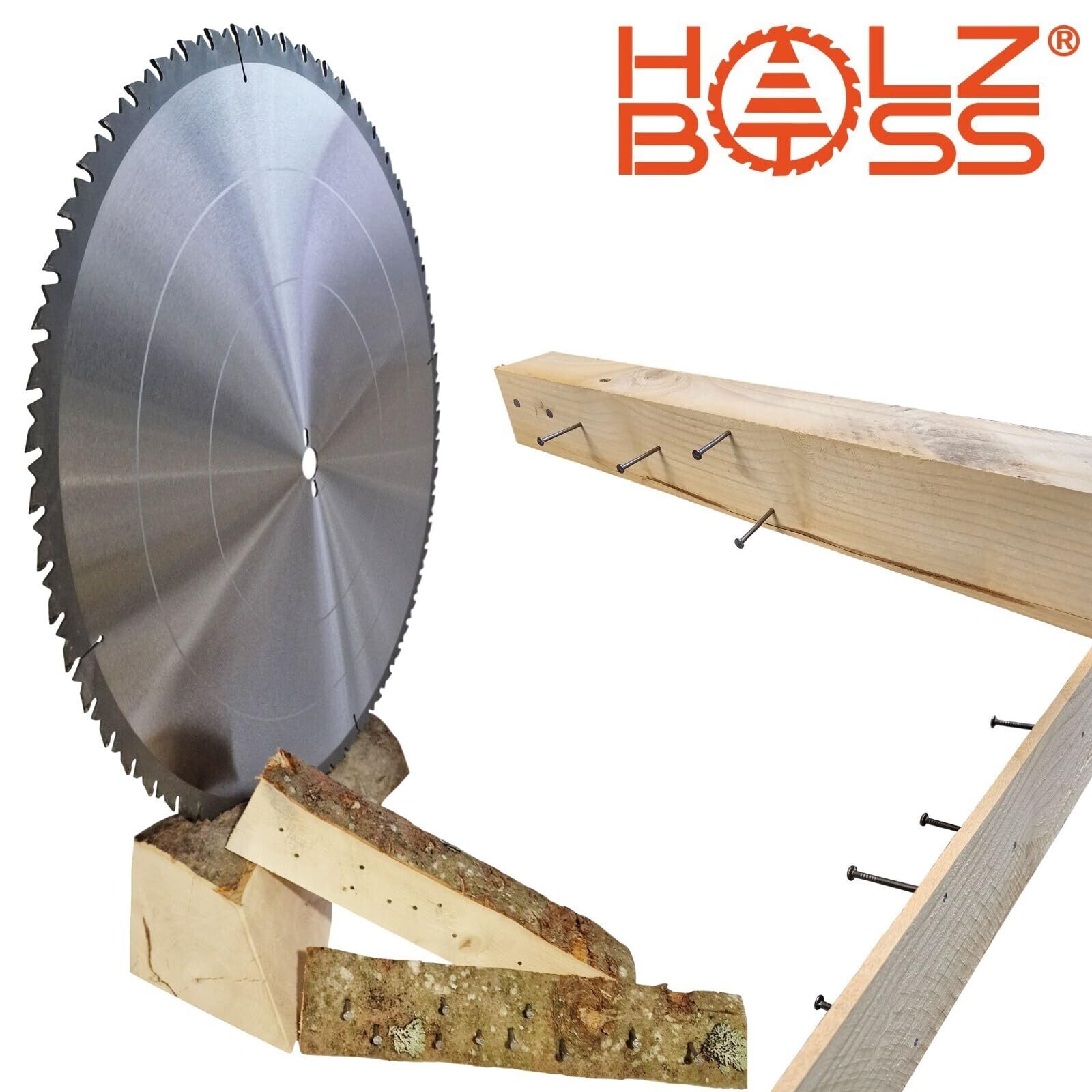 HM-Sägeblatt 60 x Zahn FF-S 700 x 28 mmØ Nagelfest mit Spanabweiser und Rückschlagarm HW Kreissägeblatt für Tafelholz Schalholz Bauholz Brennholz Schalholz Tischkreissäge Wippsäge