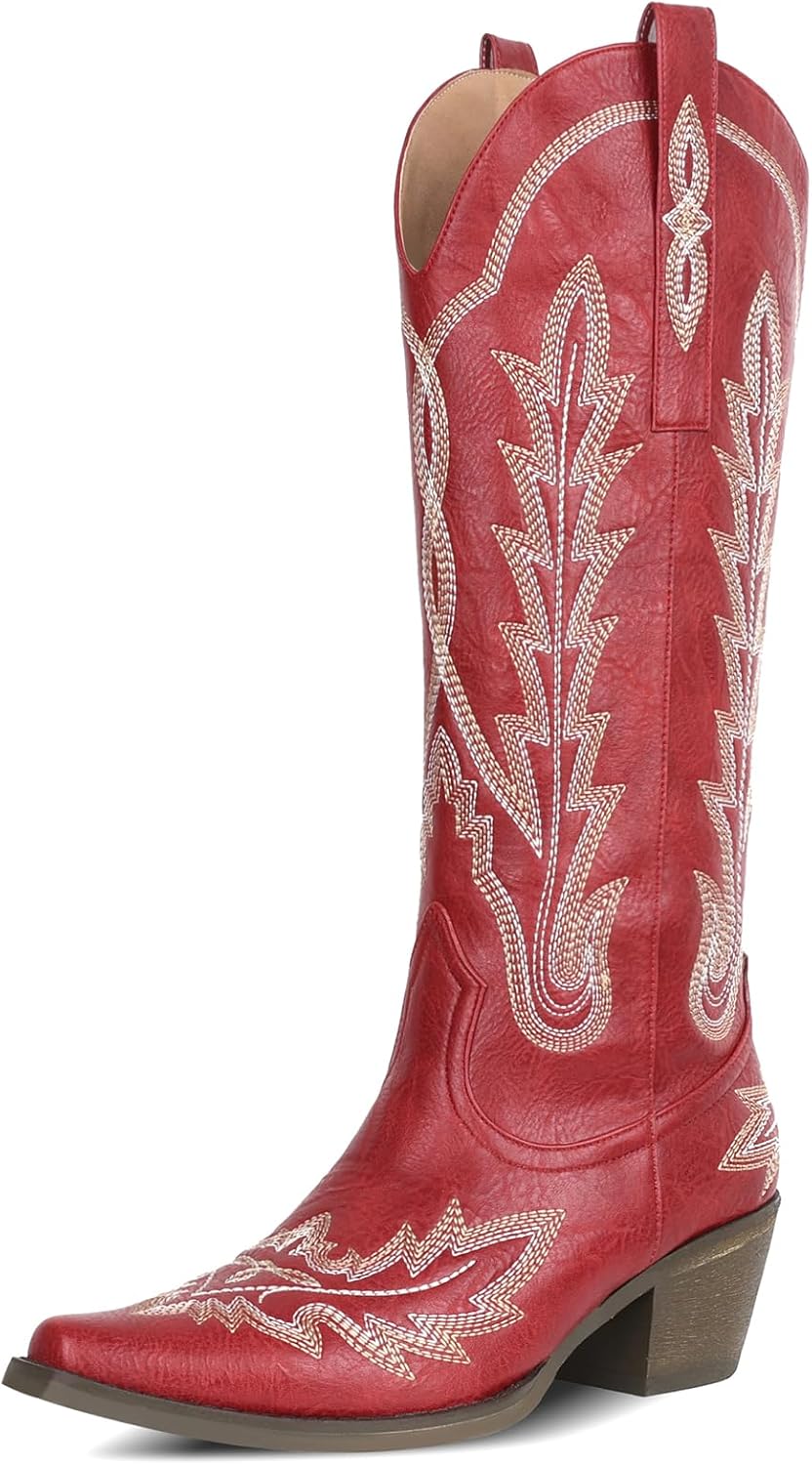 mikarka Women Cowboy Boots - Classic Embroidery