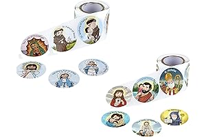 Mini Saints Stickers Catholic Sticker Assortment for Sunday School and Church
