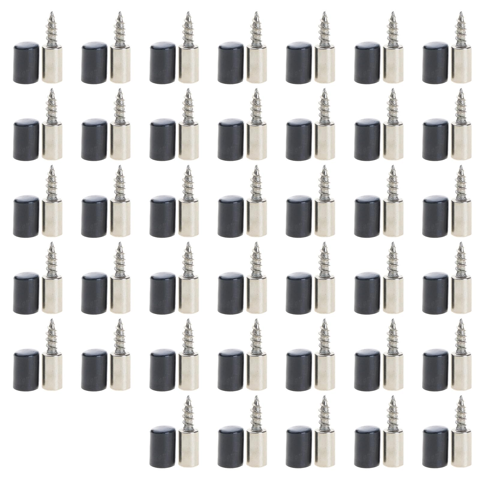Maxtonser Crosses Tapping Screw with Rubber Sleeve Shelf Brackets Nonslip Partition Nails for Cabinet Wardrobe Storage Rack