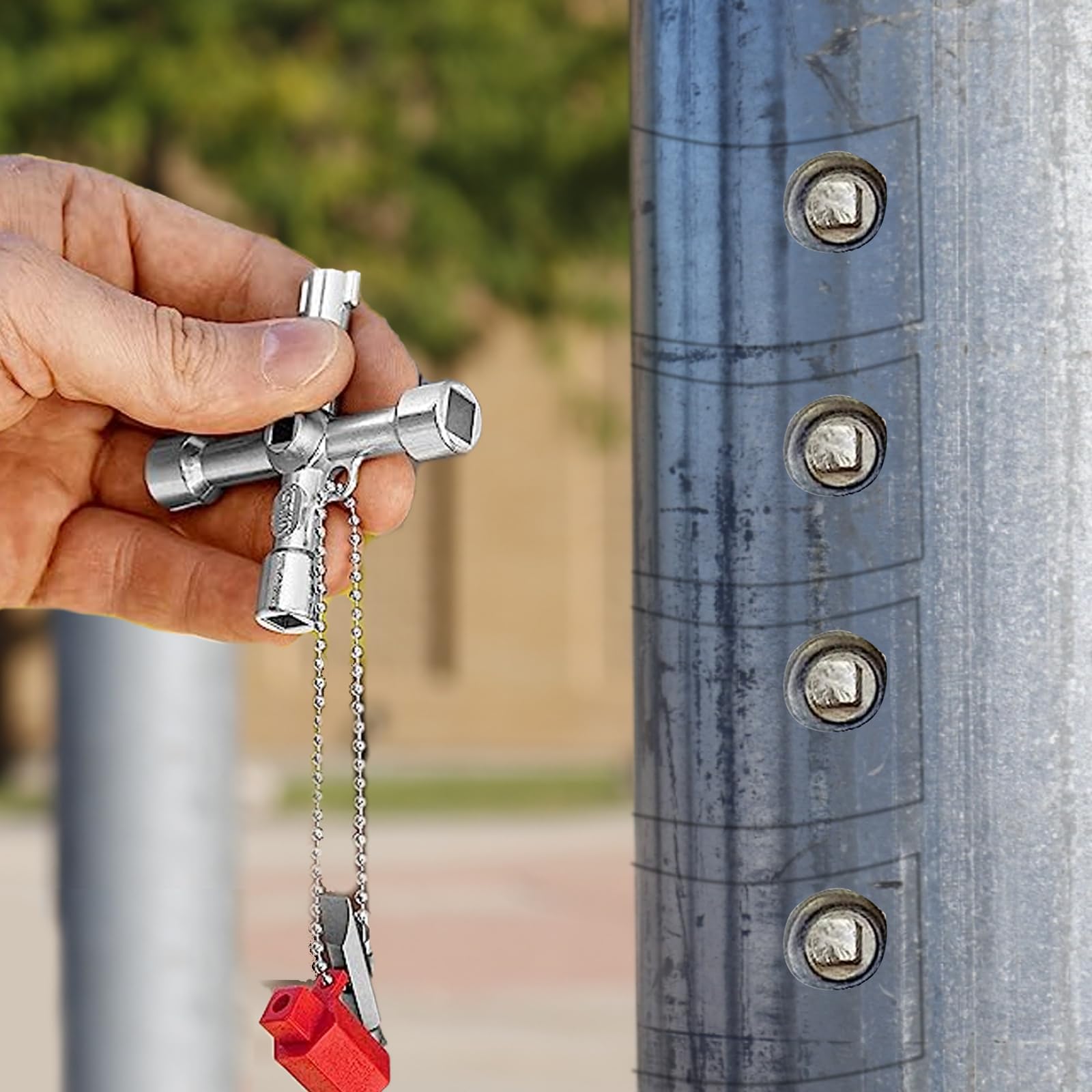 3 Chiavi Universali Per Contatori - Triangolari, Quadrate, Pentagonali - Foto 2