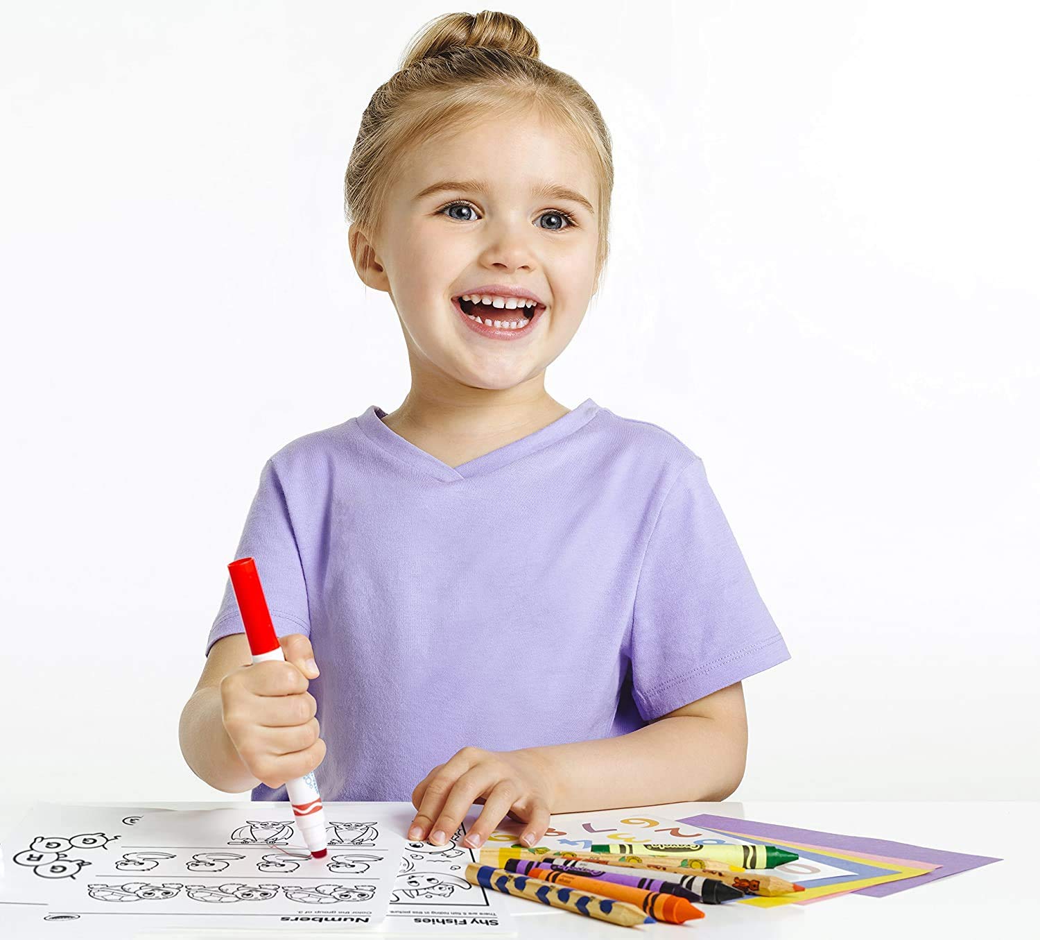 CRAYOLA Mini Kids - Kit di 8 Pennarelli Super Lavabili, Punta Arrotondata di Sicurezza, Colori Assortiti, Età consigliata: dai 12 mesi, 8324