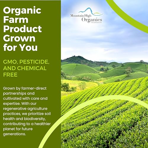 Miniatura 6 de Mountain High Organics - Cubo de 40 libras, garbanzos secos orgánicos certificados, a granel, sin OMG, veganos, garbanzos secos germinables,