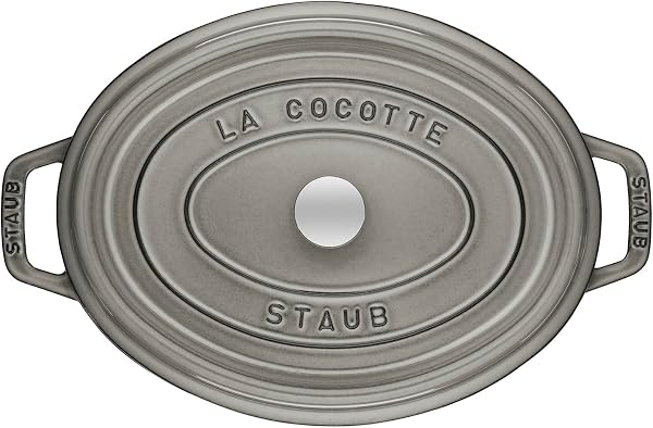 STAUB Cacerola/Cocotte de Hierro Fundido Ovalada, 17 cm, 1 L, Gris grafito - 3