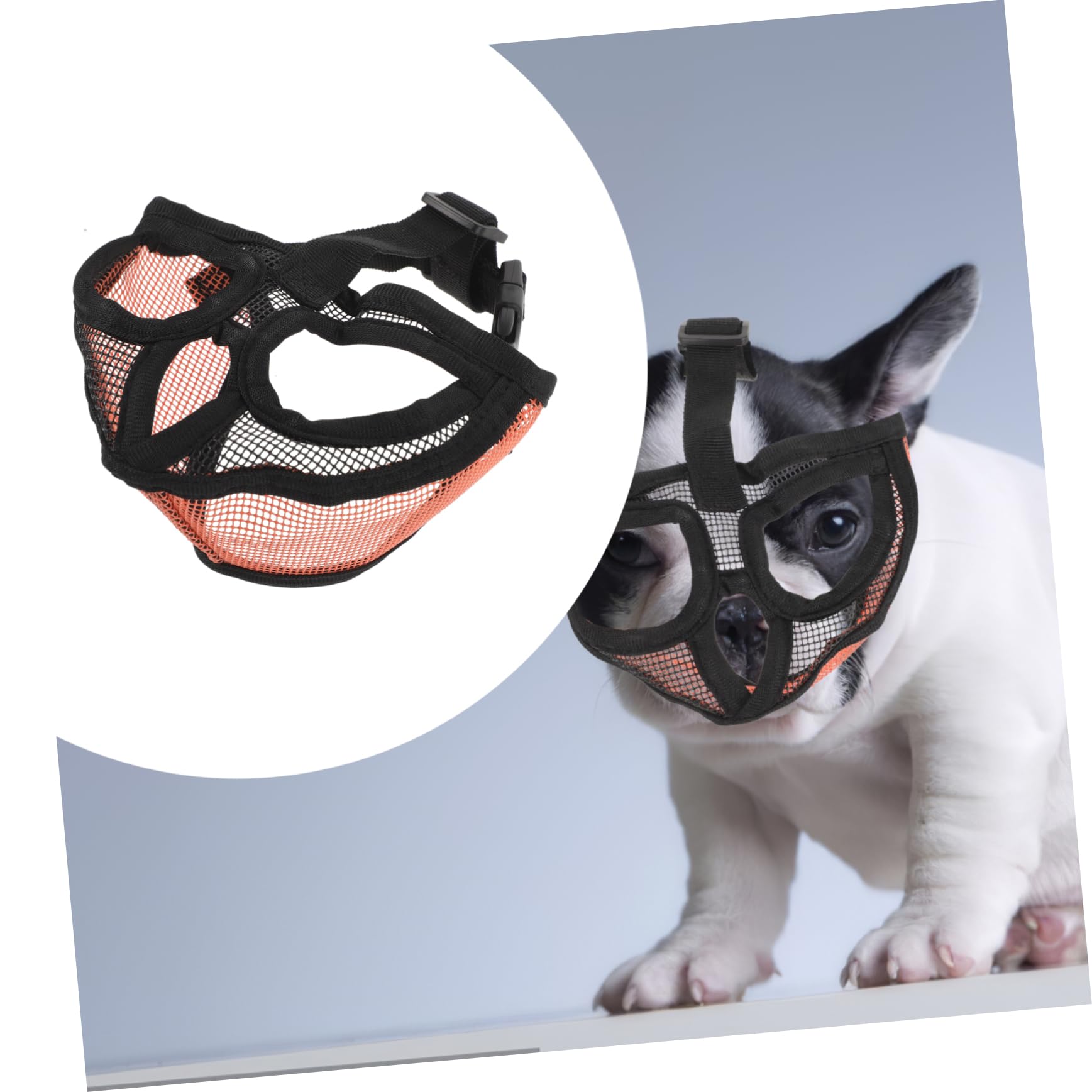 YARNOW 5pièces Muselière Réglable Maille Respirante pour Chien Anti-morsures Et Anti-aboiements Confort Optimal pour Chiens