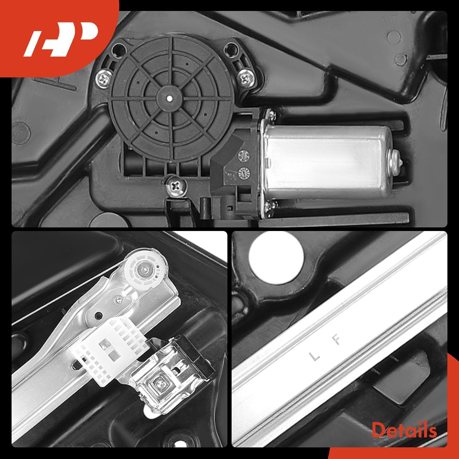 A-Premium Front Driver Side Electric Power Window Regulator with Motor Compatible with Kia Optima 2011 2012 2013, with Panel