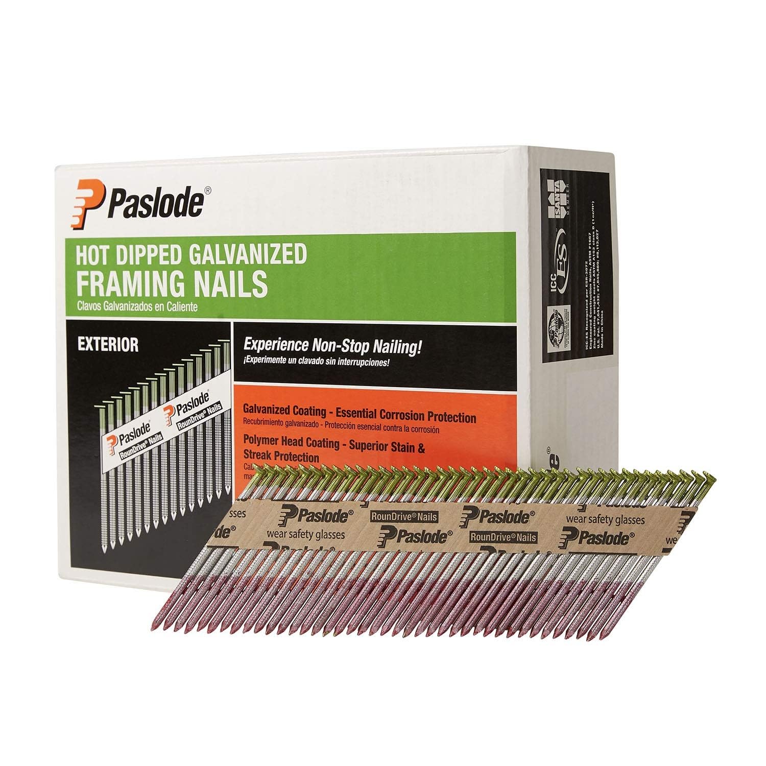 Paslode Galvanized Framing Nails - 2000 Count -9 Paslode Galvanized Framing Nails - 2000 Count -9