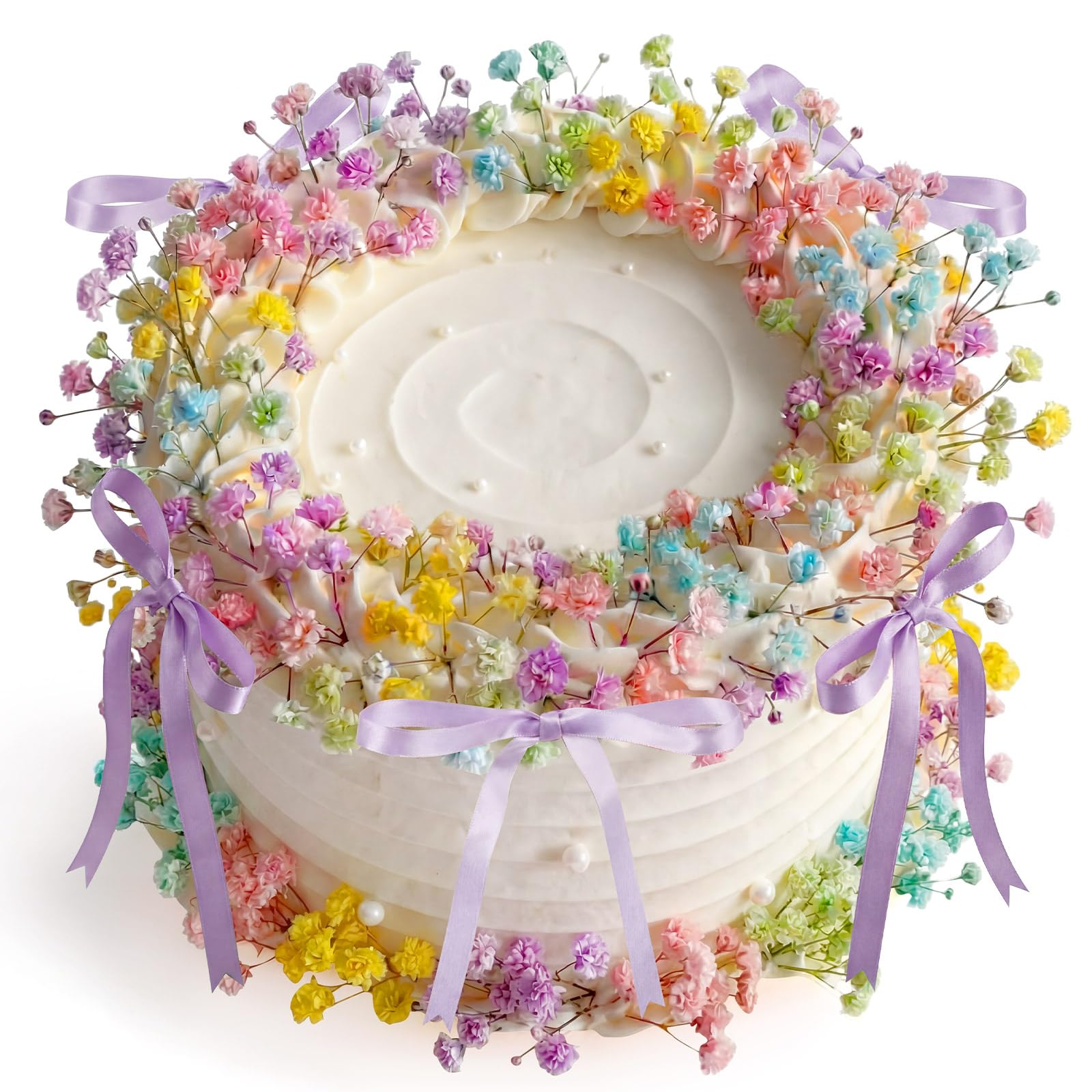 Photo 1 of Juinte Baby's Breath Cake Topper Decorations (30 Pcs)