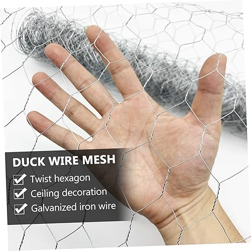 Miniatura 6 de MERRYHAPY Malla de alambre artística para proyectos de manualidades y cercas de aves de corral, malla de alambre de pollo galvanizada ligera para