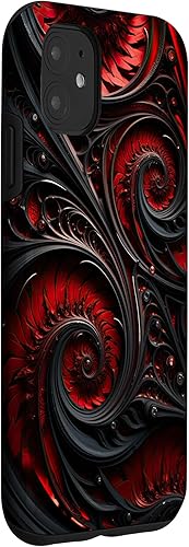 Miniatura 9 de iPhone 1212 Pro Alien Style Pattern Biomechanical Mechanical Spiral Swirl Case