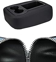 Vista 1 de ISSYAUTO Funda para reposabrazos compatible con Silverado Suburban Yukon Sierra Tahoe 2007-2014, funda de cuero para consola central