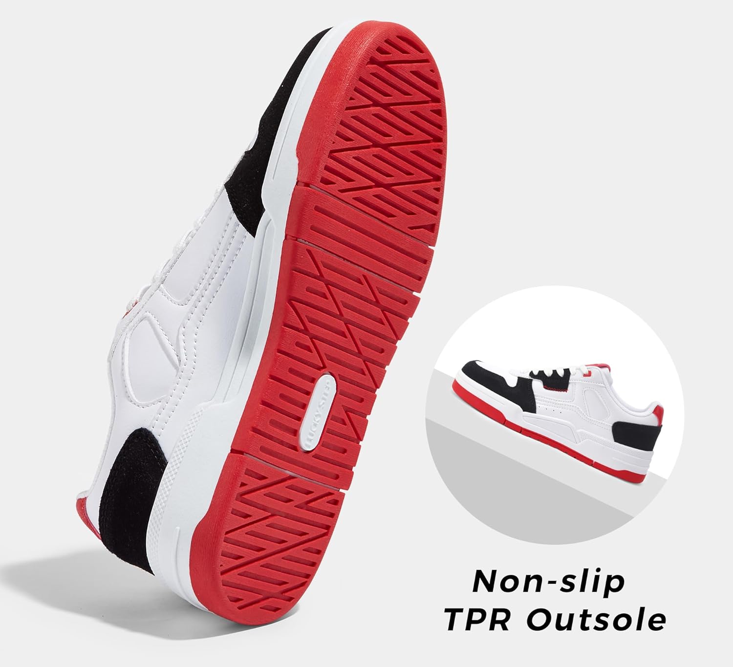 LUCKY STEP Women's Lace Up Fashion Casual Sneakers Low Top Walking Shoes Platform Comfort Non Slip Tennis Shoes - Image 3