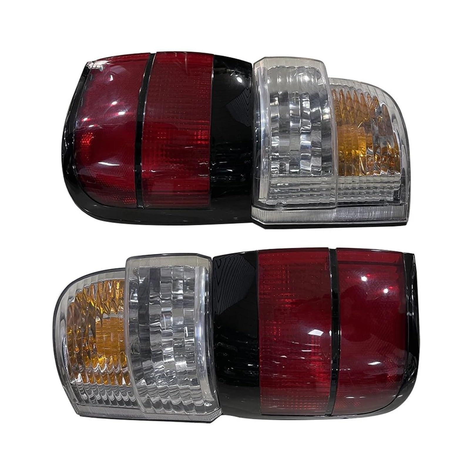 LUISAS Luci Posteriori Auto per Toyota Hiace KZH106W dal 2000 al 2005,Auto Posteriore Inferiore Paraurti Luce Freno Retromarcia Lampada Coda Luce Retromarcia