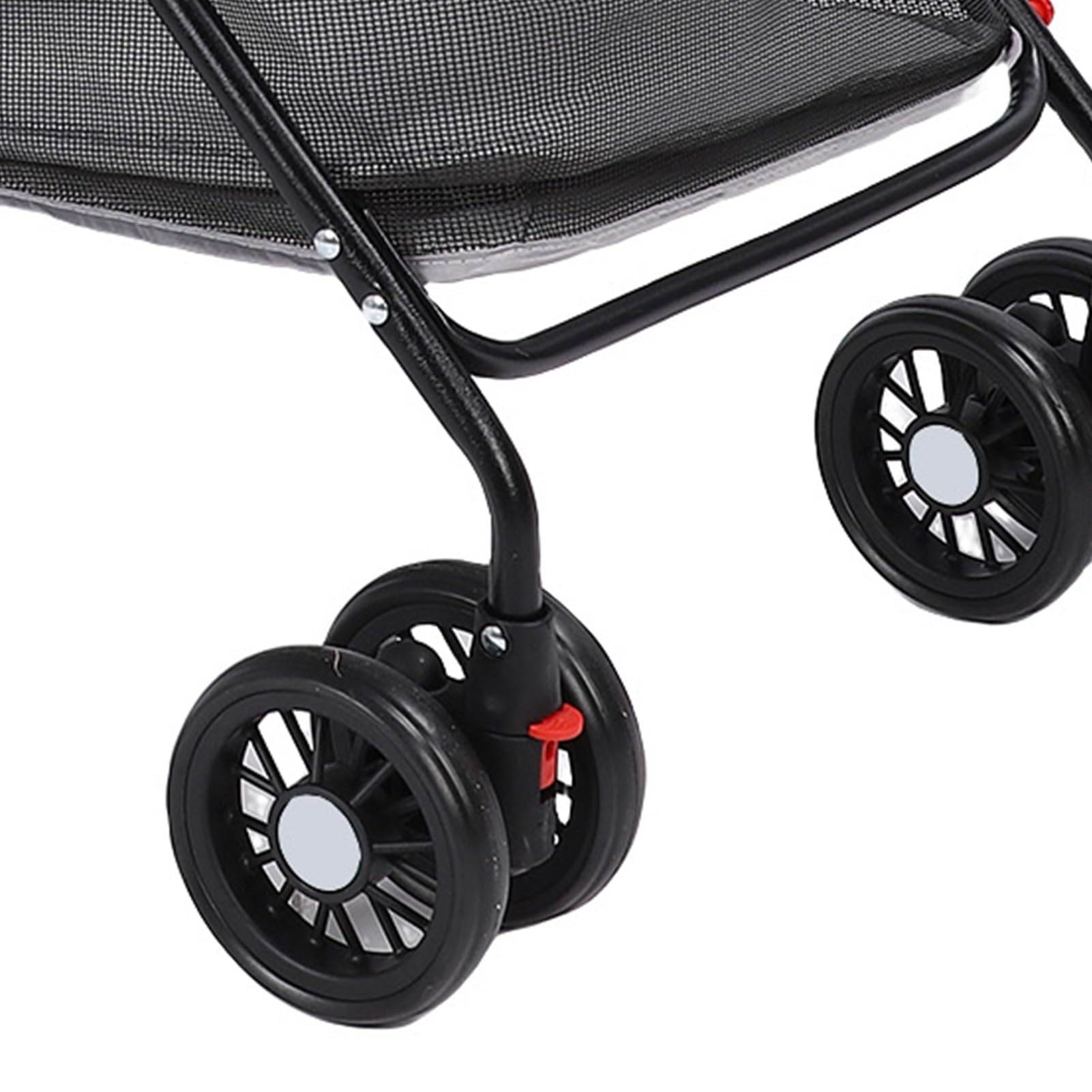 Carrito para Perro Plegable Transpirable con Cesta de Almacenamiento, Portavasos, Ideal Mascotas Medianas y Pequeñas (Mismo Diseño)