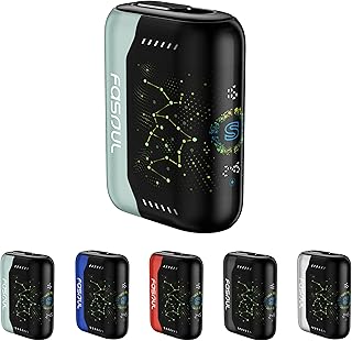 【1本で2回吸える】Fasoul STELLAR ファソウル ステラ 加熱式タバコ互換機｜STELLARは【1台で2回吸える】を実現!／3D曲面ディスプレイ搭載／1950mAhバッテリー／2モード搭載（レギュラー／エコ）／オートスタート／テリア・センティア対応 (Light Sky Blue)