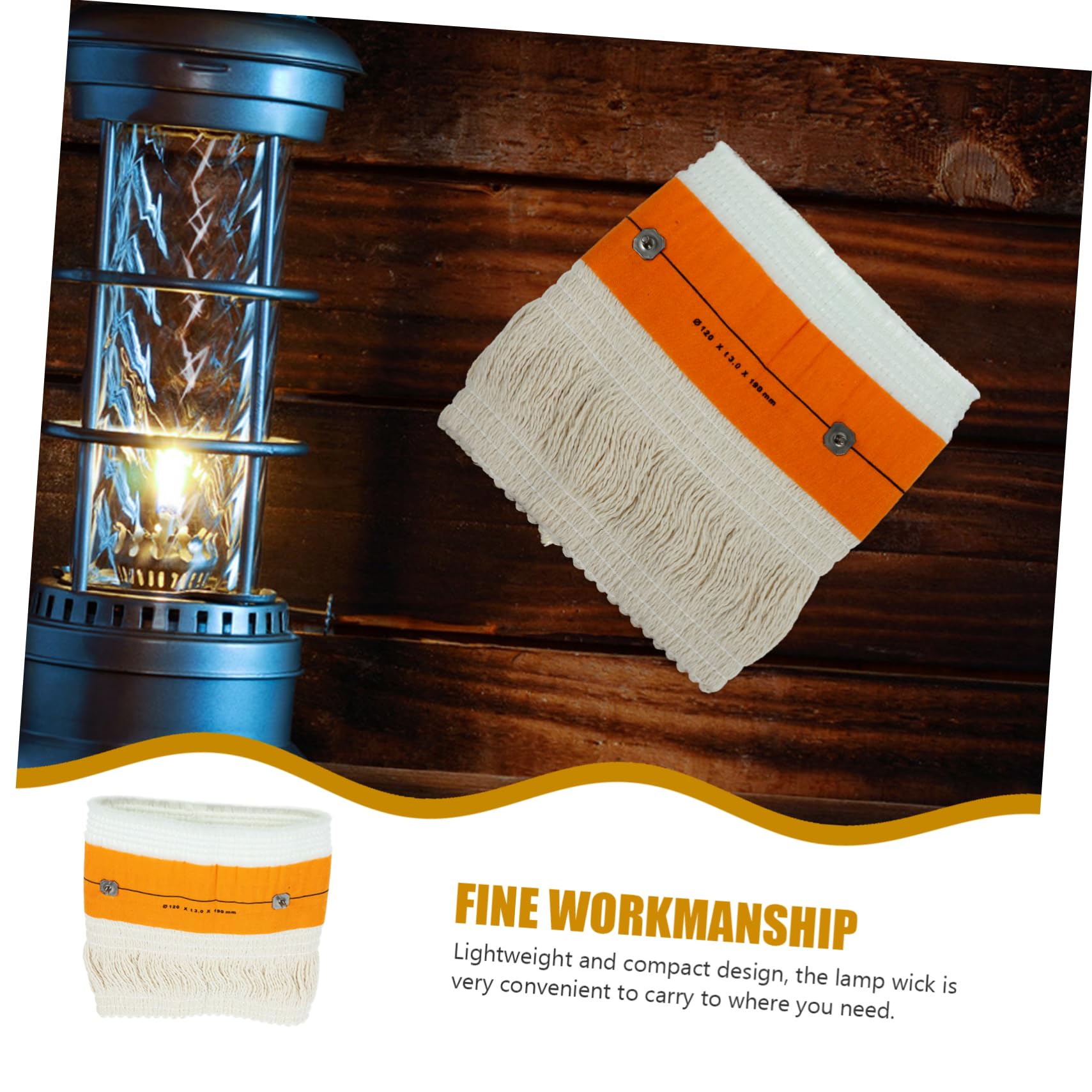 GRIRIW 1set Replacement Oil Lamp Wick Cotton Wicks for Kerosene Heaters Projects for Indoor Use Home Decor High Absorption Easy to Trim