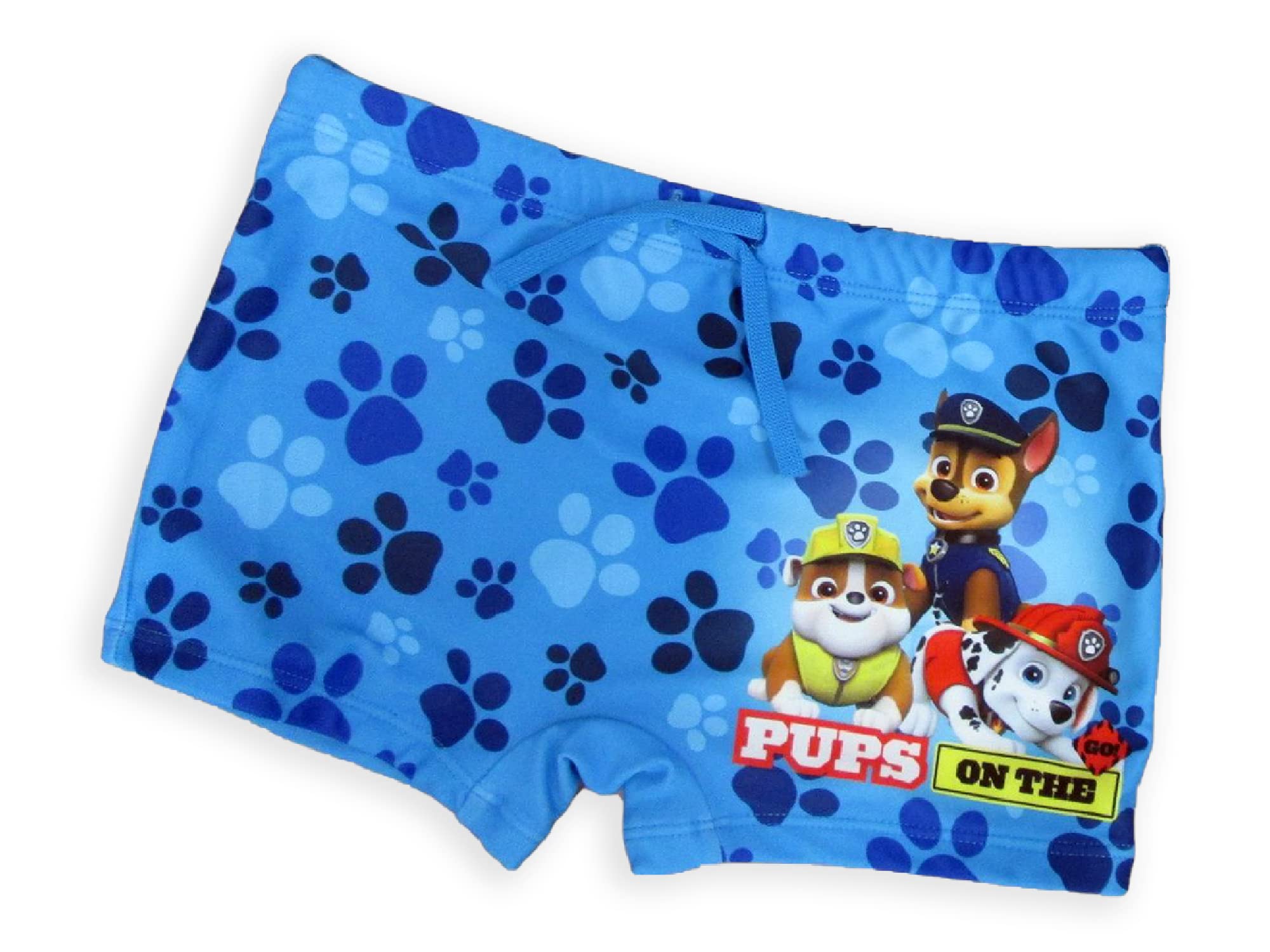 Fashion UKDisfraz de Patrulla Canina oficial modelo Pups On The Road poliéster bóxer playa pantalones cortos de playa azul tallas para niño