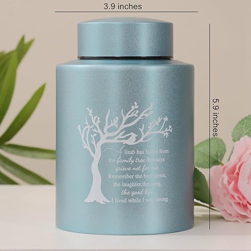 Miniatura 9 de Urnas medianas para cenizas humanas de hasta 60 pulgadas cúbicas de tamaño mediano para cenizas, urnas de cremación para cenizas, de acero