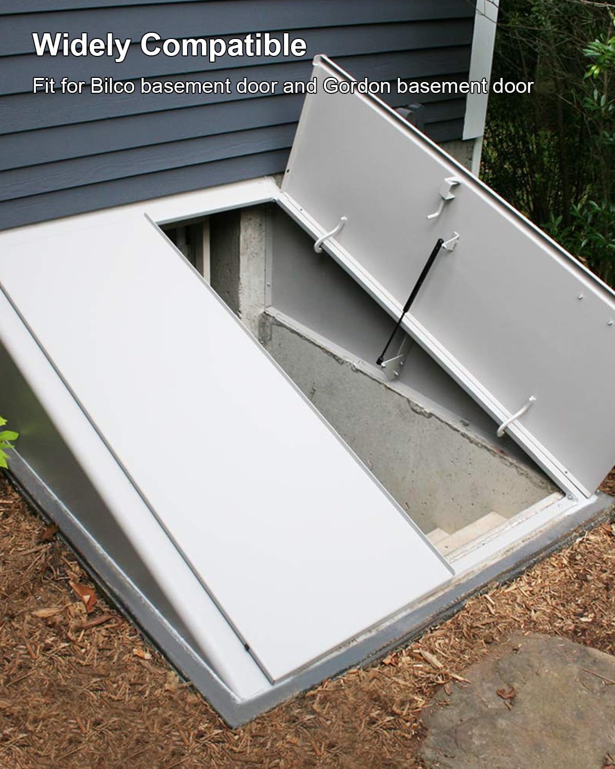 Basement Door Weatherstrip Kit Fit for Bilco and Gordon, Weather Stripping Door Seal with U Shaped Bulb Trim Gasket