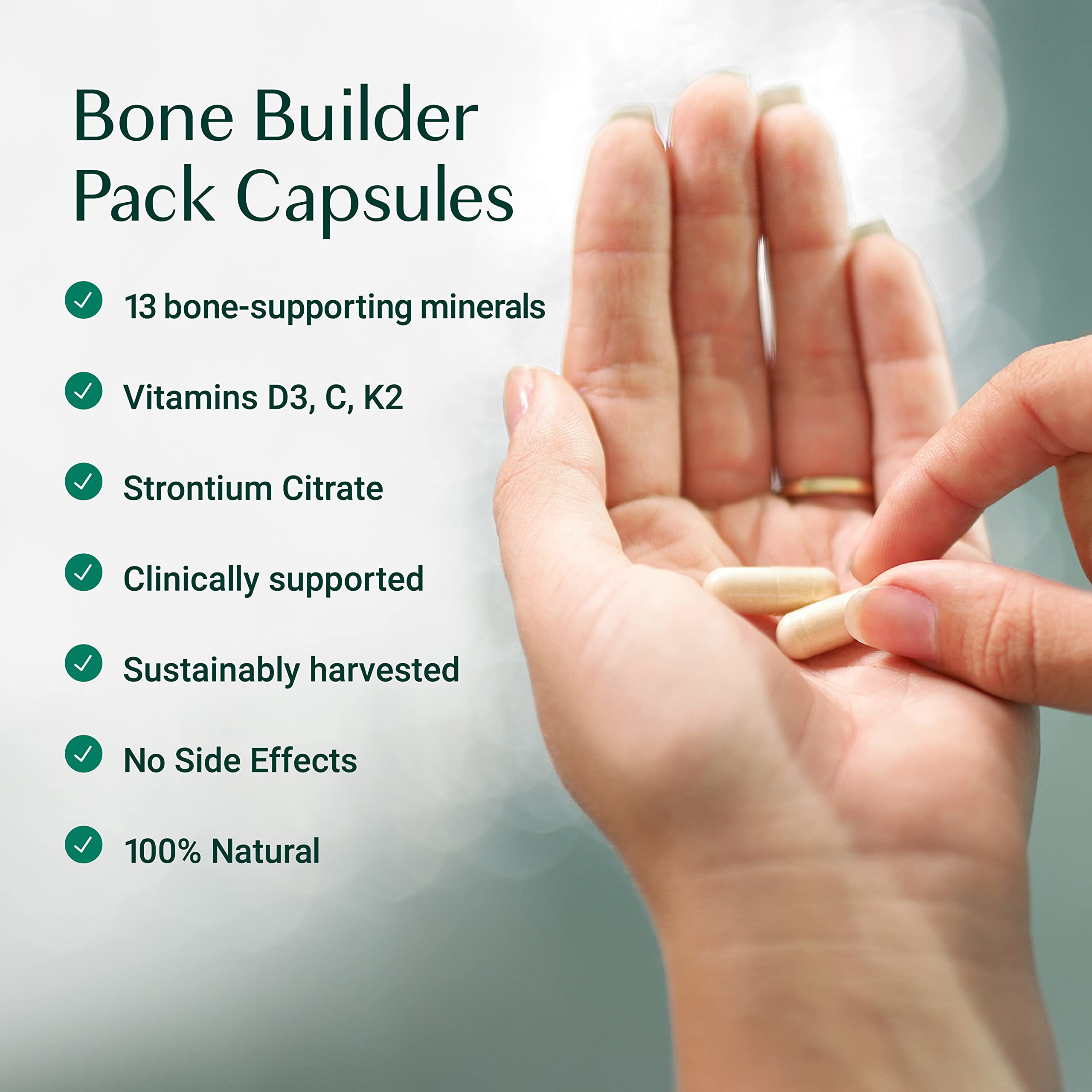 ALGAECAL Bone Builder Pack, Calcium + Strontium for Bone Density, 1 Month — Amazon image 9