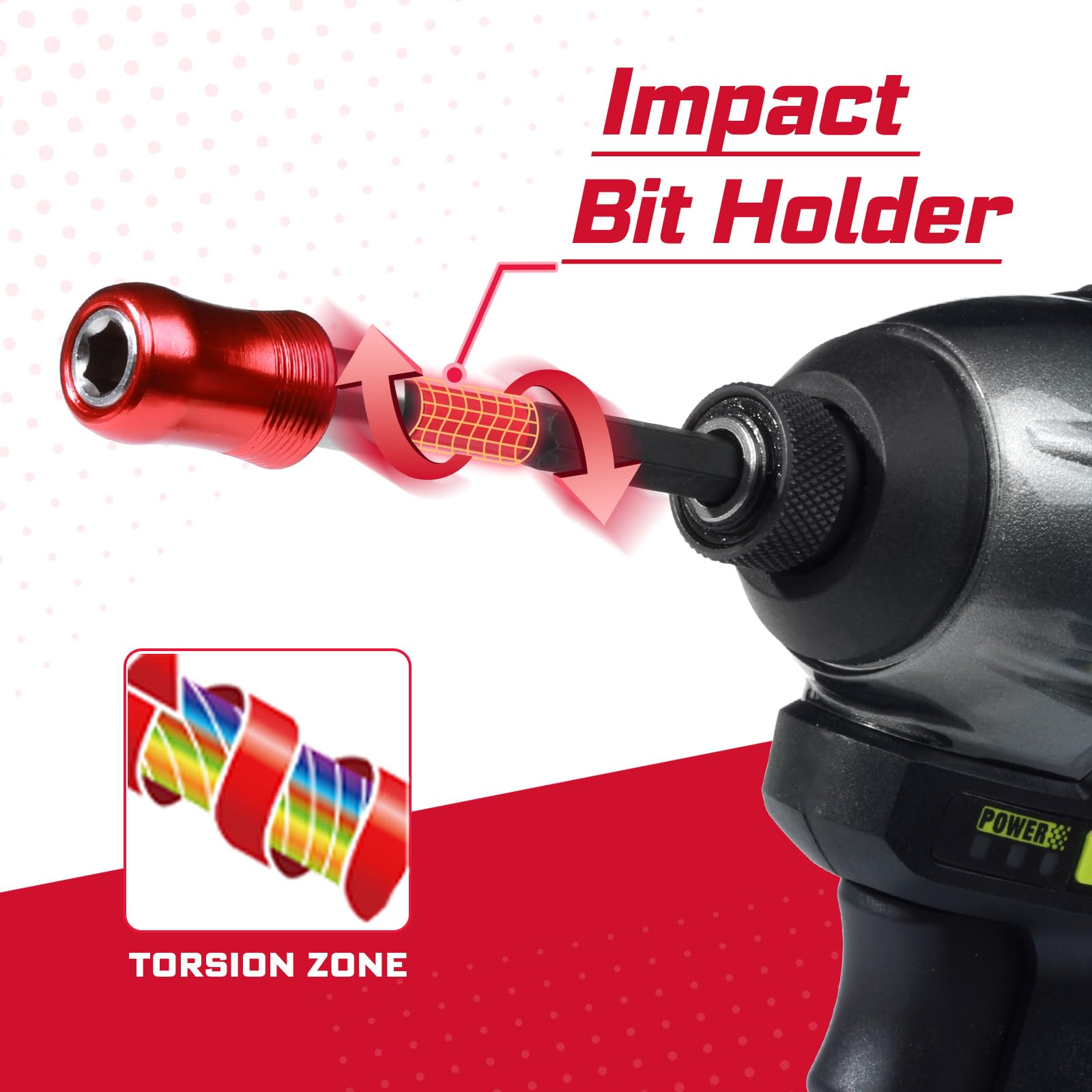 Geinxurn Impact Screwdriver Bit Holders - 3PC Set -5 Geinxurn Impact Screwdriver Bit Holders - 3PC Set -5