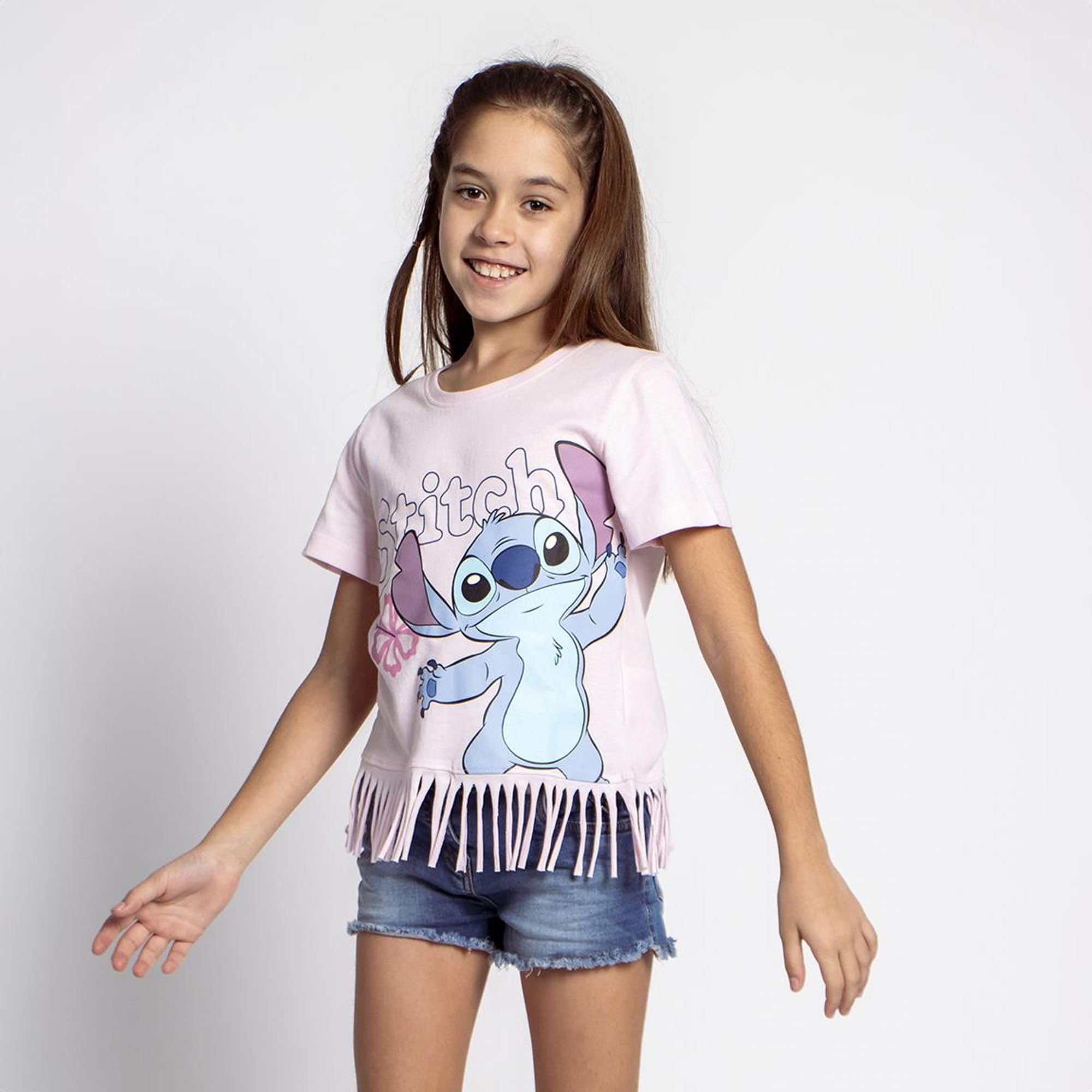 Camiseta Infantil Stitch Manga Corta Producto Original Diseñado en España