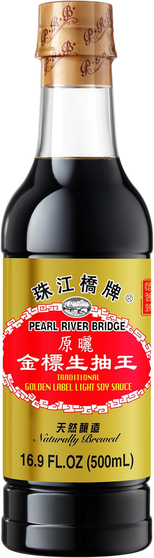 Golden Label Superior Light Soy Sauce, Plastic Bottles, 16.9 oz.