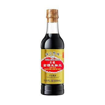 Pearl River Bridge Golden Label Superior Light Soy Sauce, Plastic Bottles, 16.9 oz.