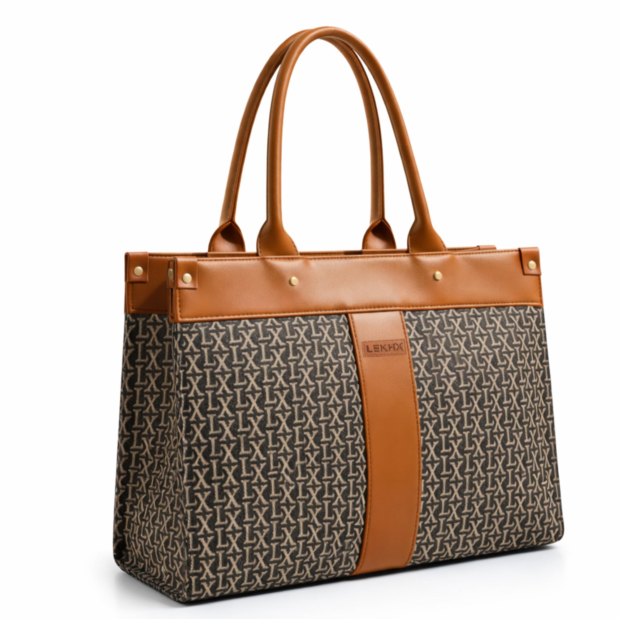 Women’s PU Leather Handbag |Tote Bag for Office, College & Travel | Stylish Shoulder Purse with Detachable Pouch | Premium Designer Bag for Modern Women | Laptop Fit 14 Inch