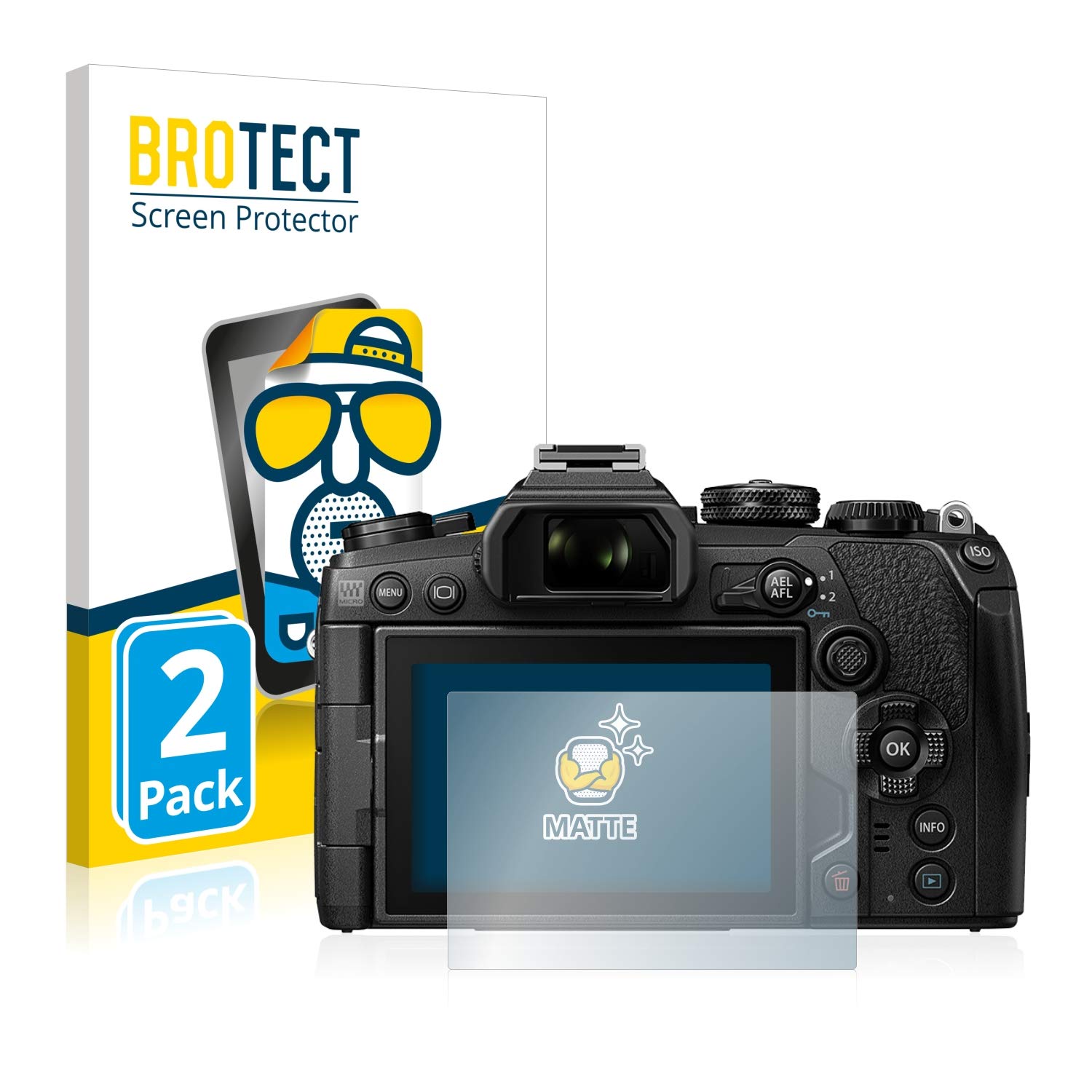 Protection D'Écran Anti-Reflet Mat (2 Pièces) Pour Olympus OM-D E-M5 Mark III - BROTECT