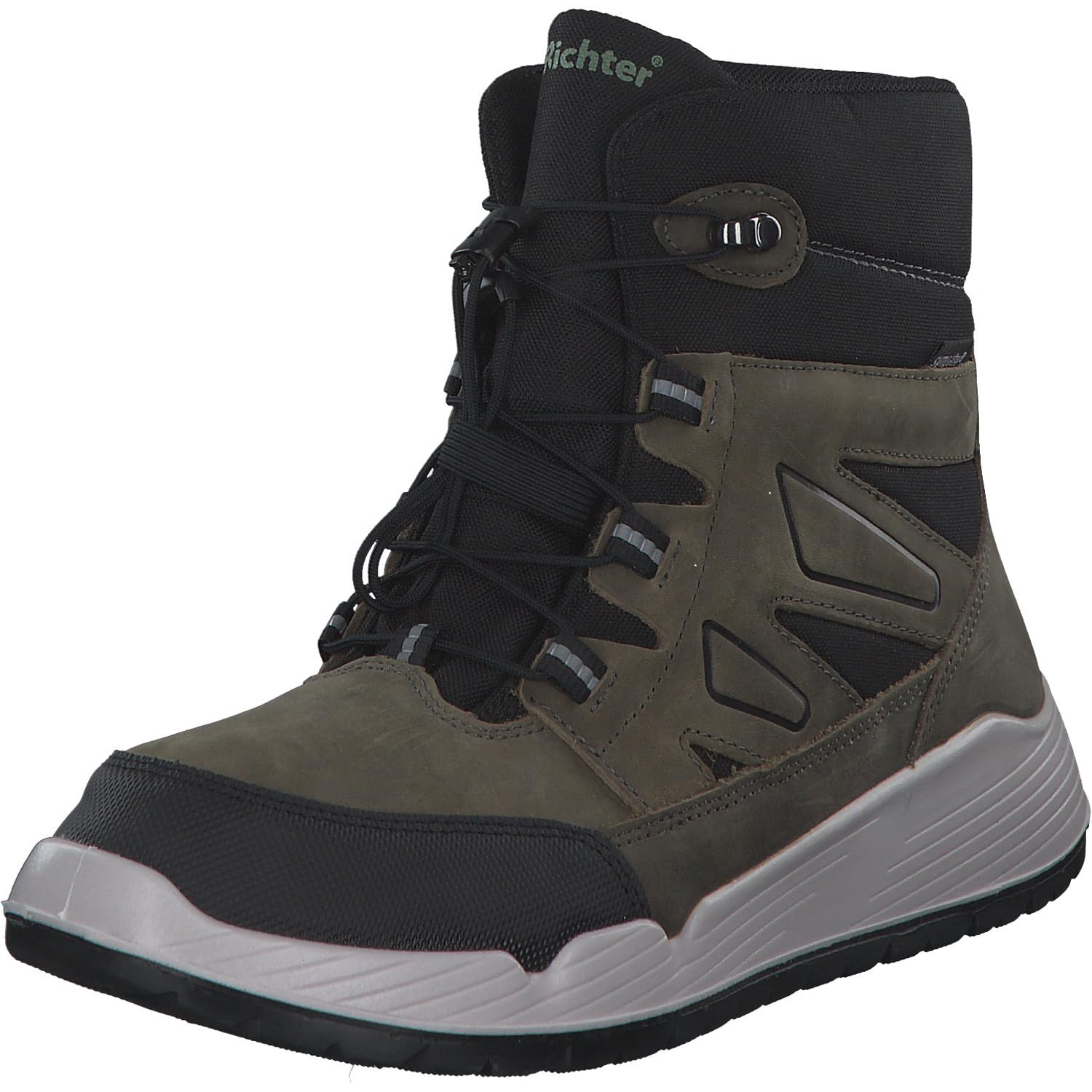 Richter Kinderschuhe RS-1 Snow Boots, Black/Olive, 40 EU