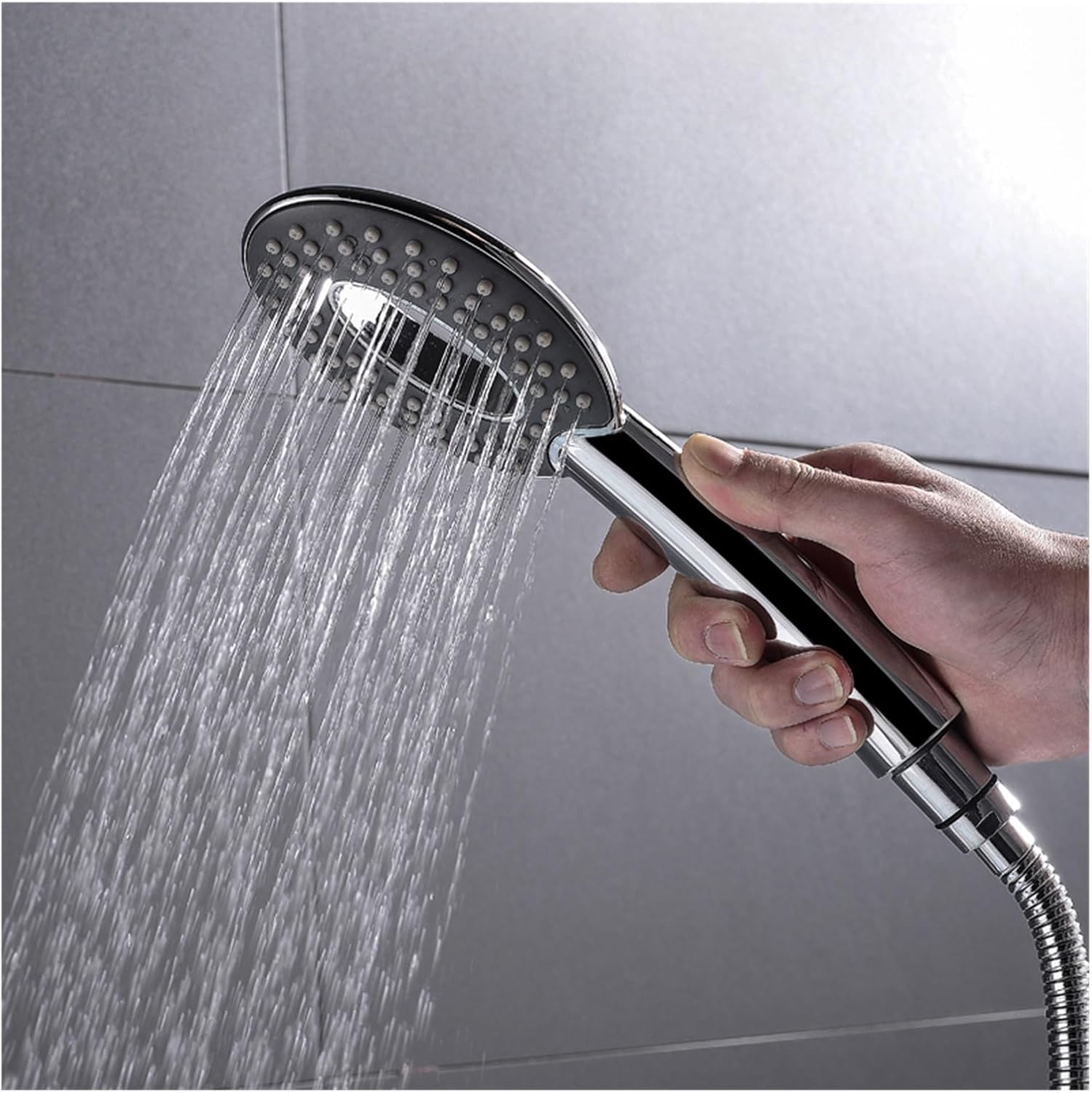 Modern ABS Plastic Bath Hand Held Cleaning Shower Spray Head with Wall Mount Fixed Bracket Holder