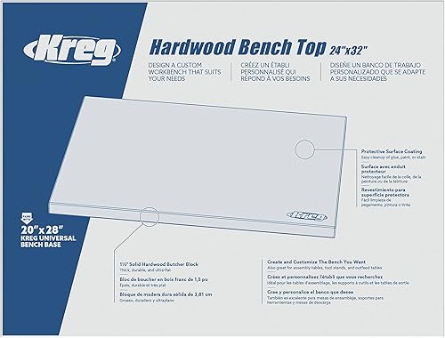 Miniatura 3 de Kreg Tapa de banco de madera dura de 24" x 32"