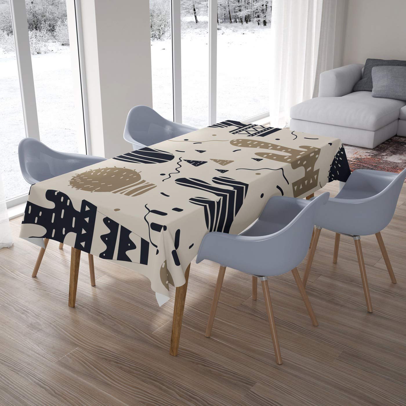Bonamaison Kitchen Decoration, Tablecloth, 140cm x 200cm - Designed and Manufactured in Turkey